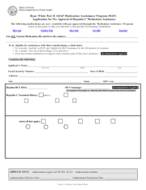 Illinois Hepatitis C Medication Assistance Application