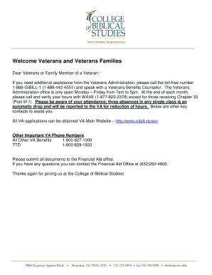 Veterans Enrollment Reporting Form