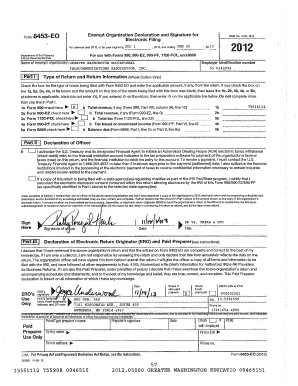 IRS Form 990 2012