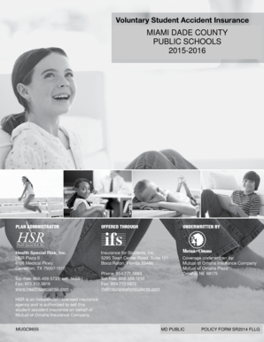 Miami Dade County Public Schools Student Accident Insurance Enrollment Form