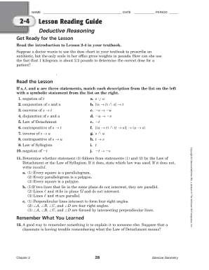 Deductive Reasoning Study Guide