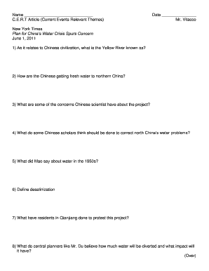 CERT Article Worksheet