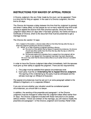 Undertaking Not to Appeal Divorce Judgment