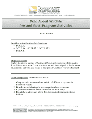 Florida Ecological Relationships Worksheet