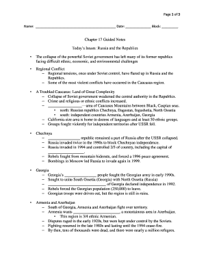 Chapter 17 Guided Notes