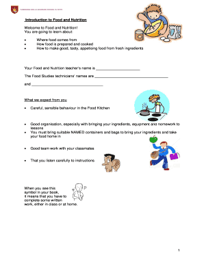 Food and Nutrition Student Handbook