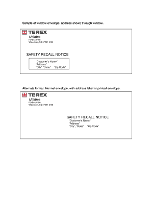 Safety Recall Notice