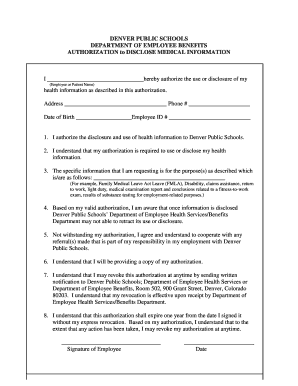 Authorization to Disclose Medical Information