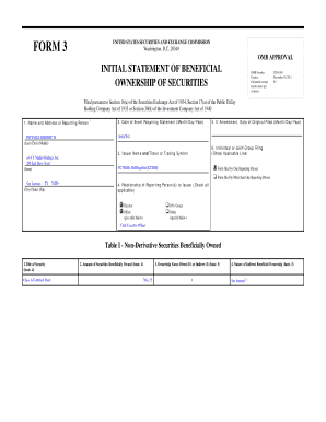 SEC Form 3 Beneficial Ownership Report