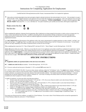 US Department of State Employment Application