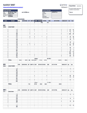 Inventory Spreadsheet Template