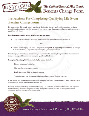 Benefits Change Form