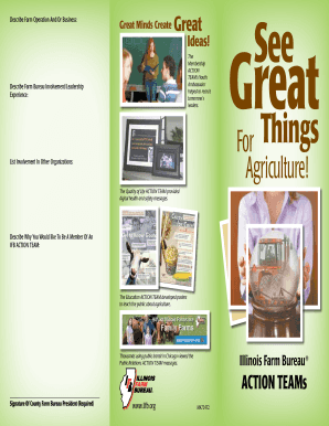 Illinois Farm Bureau ACTION TEAM Application Form