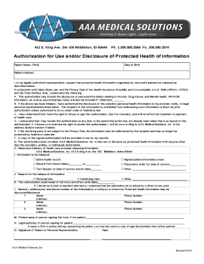 HIPAA Authorization Form