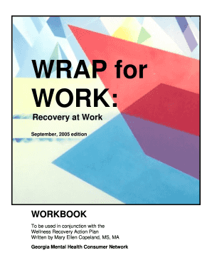 EWRAP Employment Wellness and Recovery Action Plan - apse