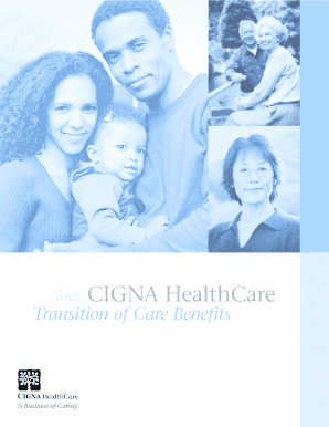 CIGNA Transition of Care Benefits Form