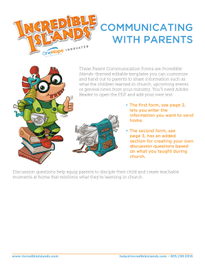 Parent Communication Forms