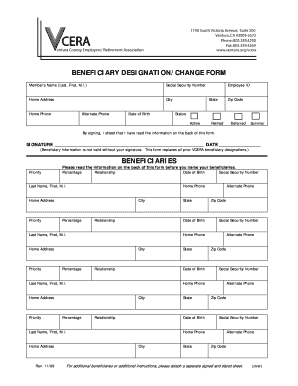 Beneficiary Designation Form
