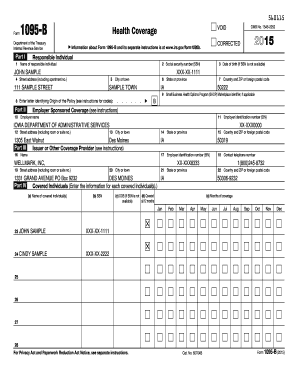 Form 1095-B Health Coverage