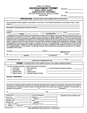 Ventura County Encroachment Permit
