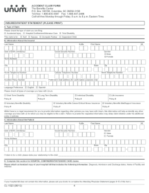 Accident Claim Form
