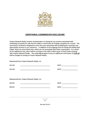 Additional Commission Disclosure