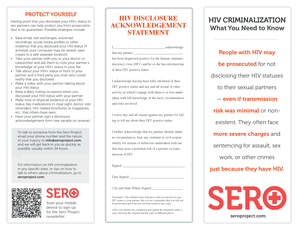 HIV Disclosure Statement