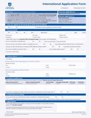 International Application Form