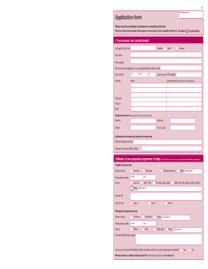 Sheffield Hallam University Application Form
