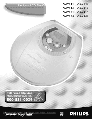 Philips CD Player Warranty Registration
