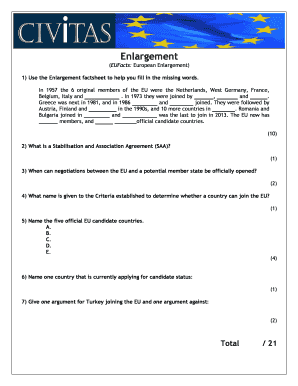 EU Enlargement Factsheet