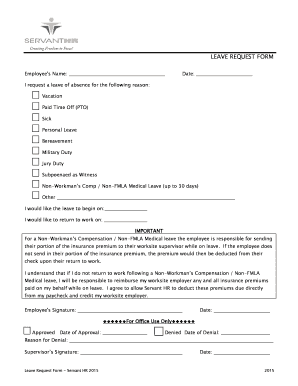Leave Request Form