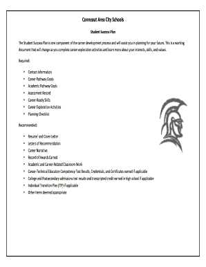 Student Success Plan