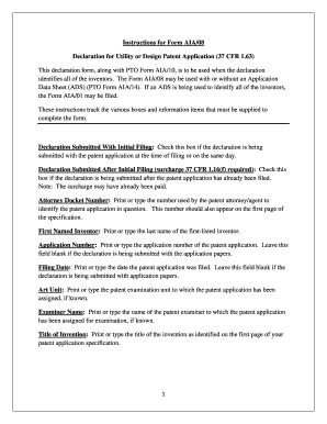 Declaration for Utility or Design Patent Application