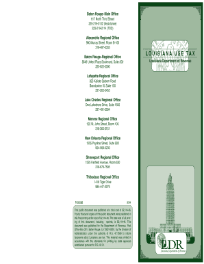 Louisiana Consumer Use Tax Form