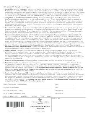 General Consent for Treatment