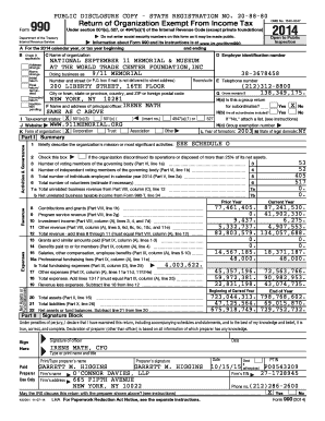 IRS Form 990 2014