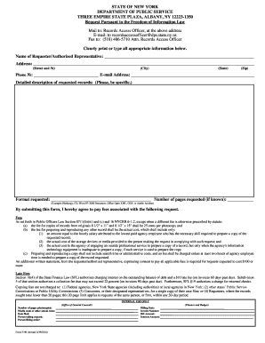 New York FOIL Request Form