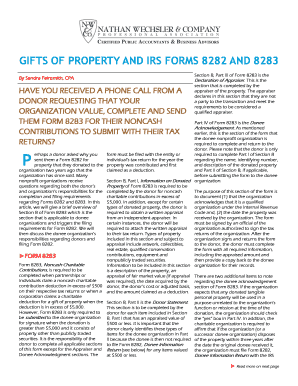 IRS Form 8283 Guidance