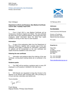 UK Medical Certificate Form Med3