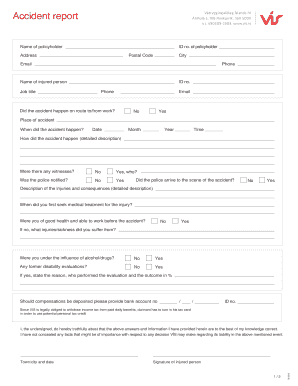 Vátryggingafélag Íslands Accident Report