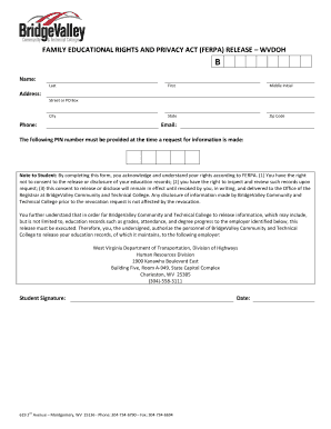 FERPA Release Form