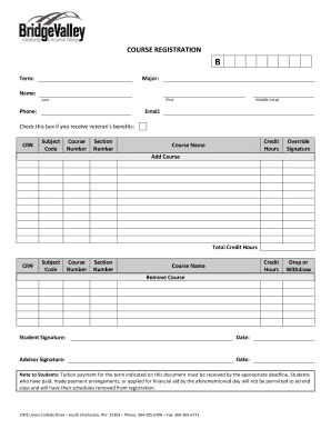 Course Registration Form