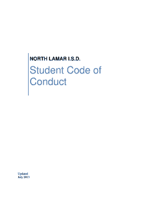 North Lamar ISD Student Code of Conduct