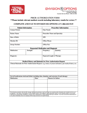 Prior Authorization Form