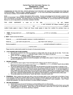 New York Residential Lease Agreement
