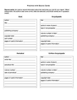 Source Card Template