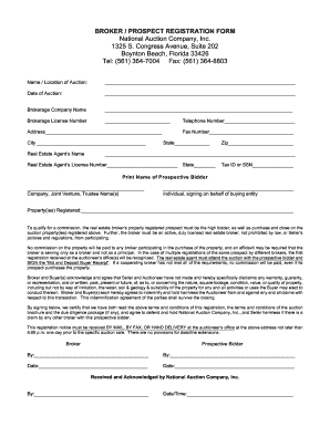 Broker Prospect Registration Form