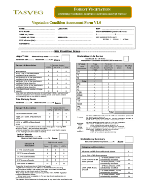 Vegetation Condition Assessment Form
