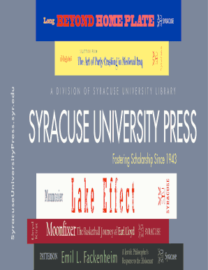 Syracuse University Press Donation Form